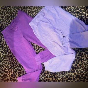 Girls size 14 Purple and Lavender Jogger bundle